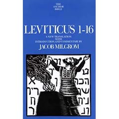 Leviticus 1-16 (The Anchor Yale Bible Commentaries)