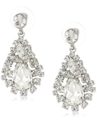 Nina Camelia Teardrop Dangle Chandelier Drop Earrings