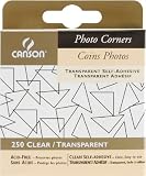 Canson Photo Corners Adhesive Photo Corners: Transparent