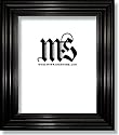 Frame for Picture Photo Diploma or Poster, Solid Wood, Black, style #626