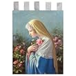Church Banner - Mystical Rose - Cotton Canvas with Archival Inks and UV Coating - Border Rings for Rod Hanging. Print Size 24"x36"