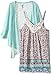 Beautees Girls' 2 Piece Cardigan and Printed Tank