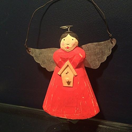 CHRISTMAS SALE!! Rustic wood angel tree ornament, Christmas gift, stocking stuffer, under $15