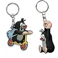 3D Anh�nger-Set - "Der kleine Maulwurf" - Maulwurf h�ngt und Maulwurf auf Roller