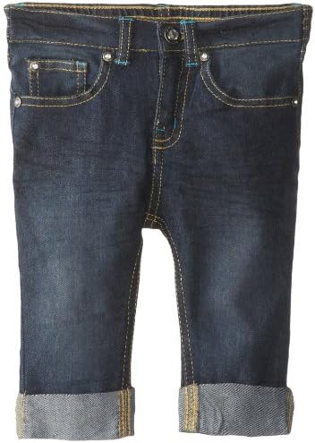 U.S. POLO ASSN. Little Girls' Roll Cuff Skinny Capri Jean