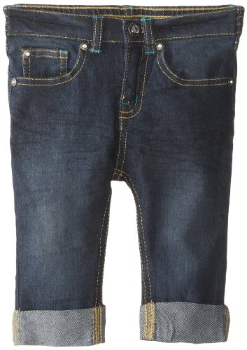 U.S. POLO ASSN. Little Girls' Roll Cuff Skinny Capri Jean