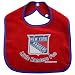 New York Rangers 2-Tone Snap Baby Bib
