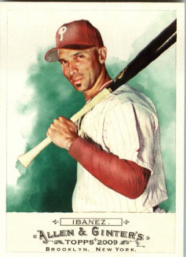 2009 Topps Allen and Ginter Mini #198 Raul Ibanez - Philadelphia Phillies (Baseball Cards)