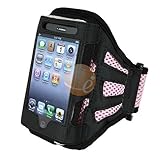 Black / Light Pink Deluxe Armband Sportband Case Compatible With Apple iPho ....