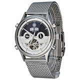 Constantin Durmont Herren-Armbanuhr Baton Rouge CD-BATO-AT-STM-STST-WHBK