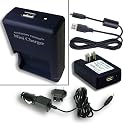 CASIO BC-30L Equivalent External AC DC Mini Charger for NP-40 / NP-40DBA Battery used with EXILIM EX-FC100 / EX-Z100 / EX-Z200 / EX-Z1200 Digital Cameras. Includes USB Port and Cable for Charging USB Enabled Cell Phones ** Cable NOT for PC / Photo transfer.