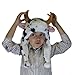 Winter Cow Animal Hat Balls Plushy Animal Cap Plush One Size for All Adults and Kids