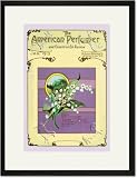 Black Framed/Matted Print 17x23, The American Perfumer and Essential Oil Review: Eden Lily of the Valley Talcum Powder