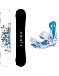 Sports: Package-System 2016 Flite Womens Snowboard-143 cm-Siren Mystic Bindings - System