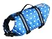 Paws Aboard Extra Small Designer Doggy Life Jacket, Blue Polka Dot