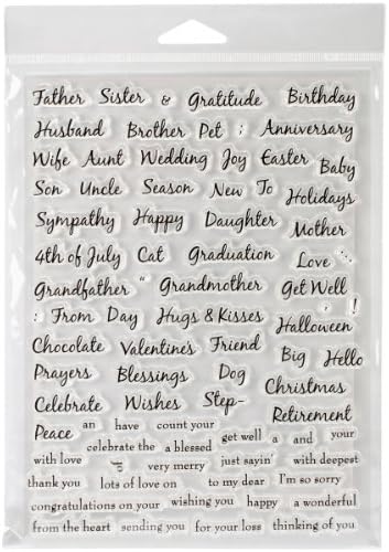 Cindy Echtinaw Designs Spellbinders Matching Clear Stamps, Big and Small Says It All