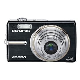 Olympus FE-300 12 Megapixel Digital Camera, Black