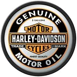 Harley-Davidson Oil Can Round Mirror