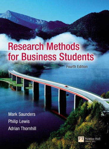 Research Methods for Business Students: AND How to Write Dissertations and Project Reports