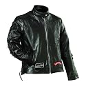 Ladies Rock Design Genuine Buffalo Leather Motorcycle Jacket