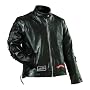Ladies Rock Design Genuine Buffalo Leather Motorcycle Jacket