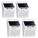 [Larger Version 16LED with Push-button Switch] Outdoor Solar Motion Lights-Built in 2200mah Rechargeable Lithium Battery-Motion Sensor Activated-For Patio Deck Yard Garden Home,2 Modes