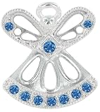 SEPTEMBER SAPPHIRE Birthstone Wings & Wishes Angel Tac Pin