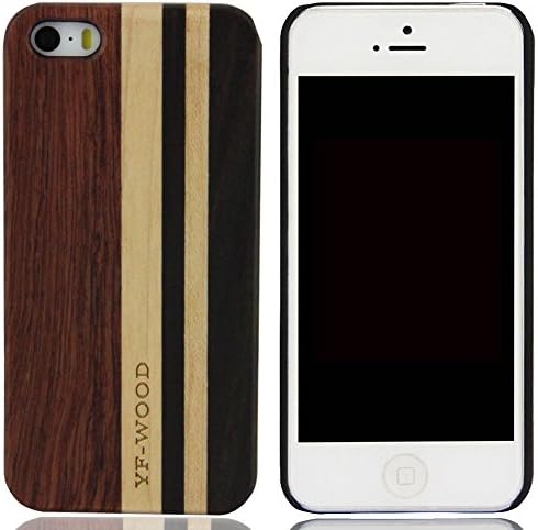 Iphone 5 5s Case,iphone 5 5s Wood Case,real Natural Wooden Case with Plastic Protective Frame Cover for Iphone 5 5s (3#)