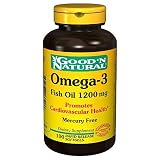 Fish Oil 1200mg - Promotes Heart Health, 100 sg,(Good'n Natural)