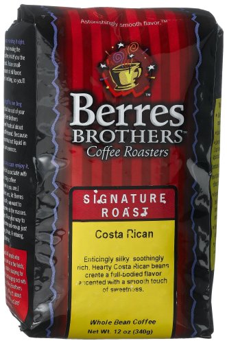 Berres Brothers Coffee Roasters Costa Rican Coffee, Whole Bean, 12-Ounce Bags (Pack of 3) by Berres Brothers Coffee Roasters