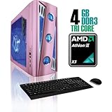 CybertronPC X-Cruiser2 CAAN1130BKL, Pink, AMD Athlon II X3 Tri-Core (2.7GHz ....