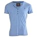 Fabric INXS Grandad T-Shirt - Blue - Mens