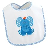 Blue Elephants Birthday Bib Party Supplies  Blue 
