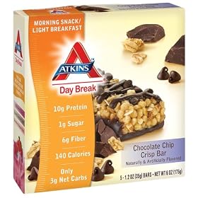 Atkins - Day Break Chocolate Chip Crisp, 5 bars
