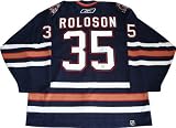 Dwayne Roloson Edmonton Oilers Autographed Authentic Jersey