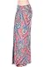 82 Days Women'S Poly Span Paisley Prints Maxi Skirt - Paisley