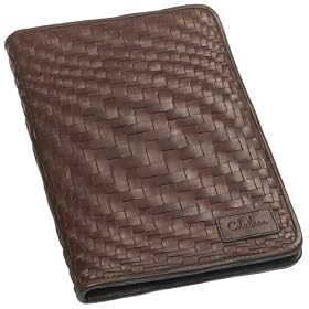 Cole Haan Hand-Woven Leather Cover for Kindle 2,Dark Brown