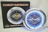 Harley Davidson Essential Bar and Shield Neon Clock