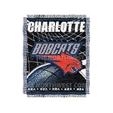 Charlotte Bobcats Nba Triple Woven Jacquard Throw (Tattoo Series) (48X60")"