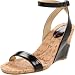 Bandolino Women's Moderngirl Wedge Sandal,Black,7.5 M US
