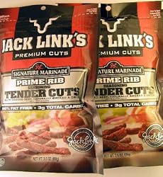 Jack Link's Premium Cuts Signature Marinade Prime Rib Seasoning Tender Cuts (3 oz each) TWO BAGS