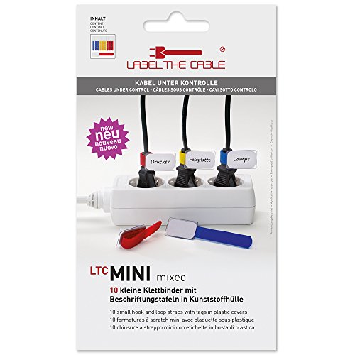 Label The Cable Fermacavo LTC Mini Label, colore: Multicolore
