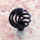 JVJ Hardware Cabinet Hardware 61622 Iron Finish 1 Rustic Bird Cage Knob Iron