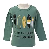jeans b. 2nd　　surf　長袖T シャツ(グリーン) 100cm
