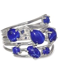 Sterling Silver Gemstone Multi-Stone Ring