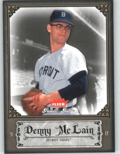 2006 Fleer Greats of the Game #27 Denny McLain - Detroit Tigers (Baseball Cards)