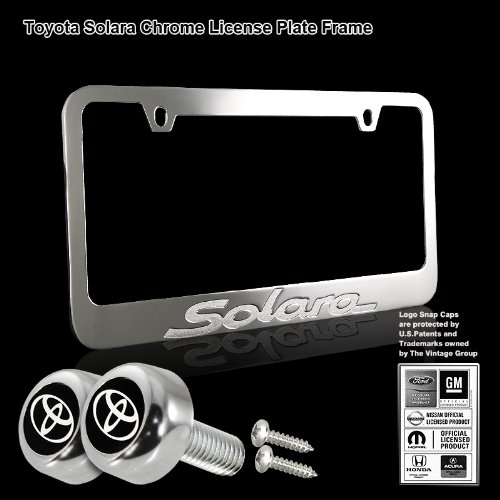 Toyota Solara Stamped High Quality Chrome Plating Cast Zinc License Plate Frame