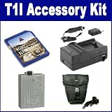 Canon EOS Rebel T1i Digital Camera Accessory Kit includes: SDLPE5 Battery, SDM-186 Charger, LP3459010 Case, KSD48GB Memory Card