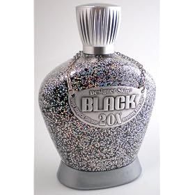Designer Skin Black 20X Bronzer Indoor Tanning Salon Tan Lotion for Men and Women e400ml 13.5 fl.oz
