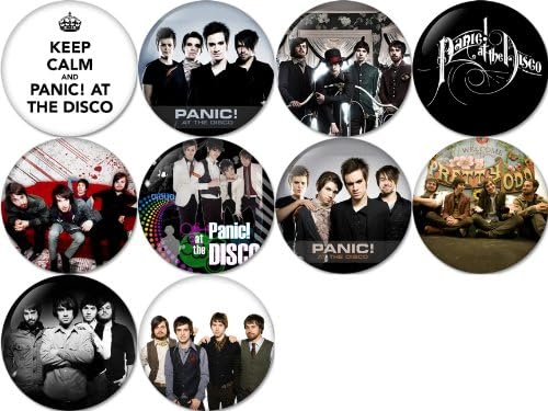 Panic At The Disco Pinback Buttons Badge 1.25 Inch (Set of 10) NEW